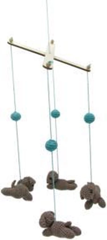 HardiCraft Mobiel Hondjes Haken (haakpakket) 4 HardiCraft Mobiel Hondjes Haken (haakpakket) - Afbeelding 2