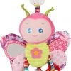 Happy Monkey Baby Speelgoed Rammelaar Met Bijtring En Activiteiten Vlinder Roze -Goedkope muziekmobielen winkel 460x840