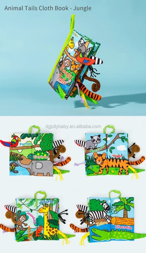 Jollybaby Baby Speelgoed/knisperboekje /baby Born/boek Voor Kinderen/ /Educatief Baby Speelgoed /Zacht Baby Boek /Zacht Speelgoed/Speelgoed Voor Baby/ Speelgoed Voor Kinderen/ "Jungle Tails" Thema 5 Jollybaby Baby Speelgoed/knisperboekje /baby Born/boek Voor Kinderen/ /Educatief Baby Speelgoed /Zacht Baby Boek /Zacht Speelgoed/Speelgoed Voor Baby/ Speelgoed Voor Kinderen/ "Jungle Tails" Thema - Afbeelding 3