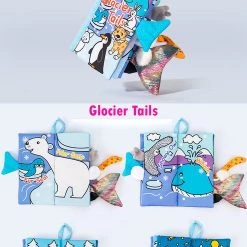 Jollybaby Baby Speelgoed/knisperboekje /baby Born/boek Voor Kinderen/Educatief Baby Speelgoed /Zacht Baby Boek /Zacht Speelgoed/Speelgoed Voor Baby/ Speelgoed Voor Kinderen/ "Glocier Tails" Thema" -Goedkope muziekmobielen winkel 494x840 1