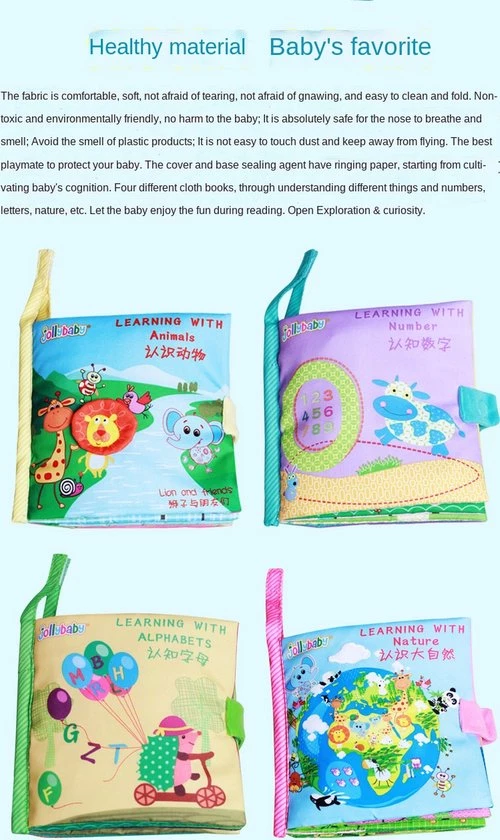 Jollybaby Baby Boek/knisperboekje /Educatief Speelgoed /sinterklaas/ Kerstcadeau/ Smartgames Voor Kinderen/baby Born/Zacht Baby Boek /Zacht Speelgoed/Speelgoed Voor Baby/ Speelgoed Voor Kinderen/ Learning With Nature Thema 4 Jollybaby Baby Boek/knisperboekje /Educatief Speelgoed /sinterklaas/ Kerstcadeau/ Smartgames Voor Kinderen/baby Born/Zacht Baby Boek /Zacht Speelgoed/Speelgoed Voor Baby/ Speelgoed Voor Kinderen/ Learning With Nature Thema - Afbeelding 2