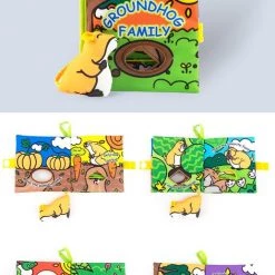 Jollybaby Baby Boek/knisperboekje / Schoencadeautjes Sinterklaas/ Sinterklaas Cadeautjes/sinterklaas/ Kerstcadeau/ Smartgames Voor Kinderen/baby Born/Zacht Baby Boek /Zacht Speelgoed/Speelgoed Voor Baby/ Speelgoed Voor Kinderen/ Groundhog Family