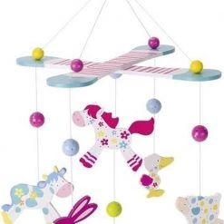 Goki Houten Mobiel Boerderijdieren Susibelle 27 X 29 Cm