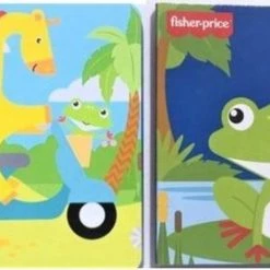 Merkloos Fisher -Price - Set Van 2 - Boekjes - Plaatjes - Baby - 10 Bladzijdes Per Boekje