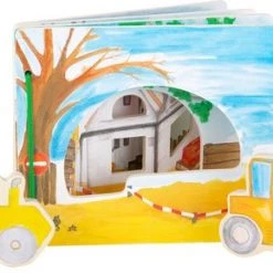 Small Foot Company Houten Boekje - In De Bouw (interactief) - FSC®
