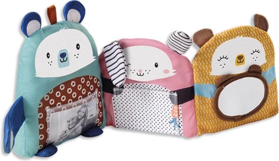 SES Tiny Talents - Family Hugs Fotoboekje - Baby Knisperboekje - Inclusief Spiegel En Fotovakjes 8 SES Tiny Talents - Family Hugs Fotoboekje - Baby Knisperboekje - Inclusief Spiegel En Fotovakjes - Afbeelding 6