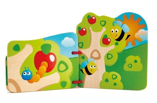 Hape Houten Babyboekje Insecten 16 X 12,5 Cm 4 Hape Houten Babyboekje Insecten 16 X 12,5 Cm - Afbeelding 2