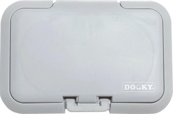 Dooky Deksel Voor Babydoekjes Herbruikbaar Grijs 3 Dooky Deksel Voor Babydoekjes Herbruikbaar Grijs