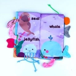 Lovely Baby Babyboekje/ Knisperboekje/ Babyboekje /Babyspeelgoed / Kerstcadeau/ Speelgoed Voor 3 Maanden -3 Jaar Oude Baby Jongens Meisjes Cadea/Babyboekjes Leren Speelgoed /baby Book/ Bath Book / Ocean Animals -Goedkope muziekmobielen winkel 550x366 32