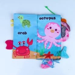 Lovely Baby Babyboekje/ Knisperboekje/ Babyboekje /Babyspeelgoed / Kerstcadeau/ Speelgoed Voor 3 Maanden -3 Jaar Oude Baby Jongens Meisjes Cadea/Babyboekjes Leren Speelgoed /baby Book/ Bath Book / Ocean Animals -Goedkope muziekmobielen winkel 550x366 35