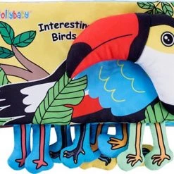 Jollybaby Baby Boek/ Sinterklaas/ Kerst Cadeau/black Friday/ Educatief Speelgoed/kinderboekenweek/ Schoencadeautjes Sinterklaas/ Baby Born/Zacht Baby Boek /Zacht Speelgoed/Speelgoed Voor Baby/ Speelgoed Voor Kinderen/ Voet Doek Boek- Interesting Birds