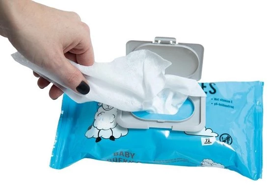 Dooky Deksel Voor Babydoekjes Herbruikbaar Grijs 8 Dooky Deksel Voor Babydoekjes Herbruikbaar Grijs - Afbeelding 6