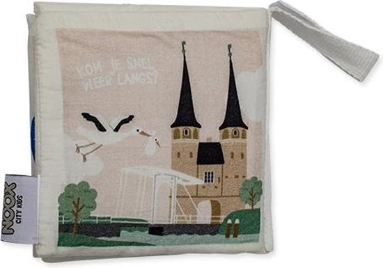 NOOX City Kids Zacht Babyboekje Delft - 100% Katoen - Fairly Made - In Mooie Geschenkverpakking 7 NOOX City Kids Zacht Babyboekje Delft - 100% Katoen - Fairly Made - In Mooie Geschenkverpakking - Afbeelding 5