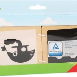 SFC Toys Houten Baby Boekjes / Plaatjes Boek - Ludwig Het Geitje - Contrast - Interactief - FSC® - Baby Speelgoed Vanaf 1 Jaar -Goedkope muziekmobielen winkel 550x394 1