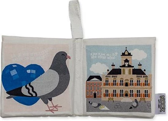 NOOX City Kids Zacht Babyboekje Delft - 100% Katoen - Fairly Made - In Mooie Geschenkverpakking 6 NOOX City Kids Zacht Babyboekje Delft - 100% Katoen - Fairly Made - In Mooie Geschenkverpakking - Afbeelding 4