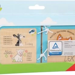 SFC Toys Houten Baby Boekjes / Plaatjes Boek - Lex De Vos (patronen) - Interactief - FSC® - Baby Speelgoed Vanaf 1 Jaar -Goedkope muziekmobielen winkel 550x397 6