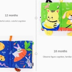 Sozzy Baby Speelgoed/knisperboekje /Educatief Baby Speelgoed /baby Born/boek Voor Kinderen/ Baby Boek /Zacht Speelgoed/Speelgoed Voor Baby/ Boek Met Bijtring/ "jungly Animals" Thema -Goedkope muziekmobielen winkel 550x402 1