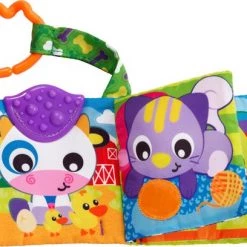 Playgro Activiteitenboekje Boederijdieren - Bijtboekje - Bijtprofiel - Pieper -Goedkope muziekmobielen winkel 550x408