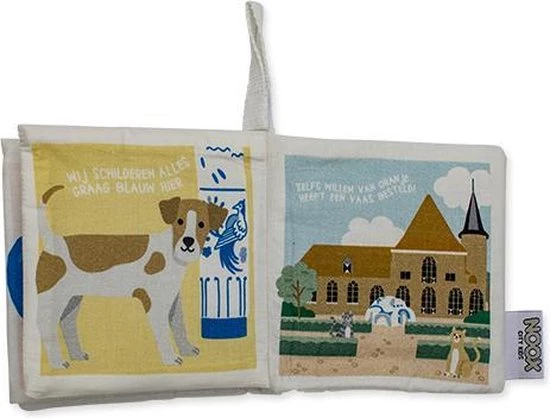 NOOX City Kids Zacht Babyboekje Delft - 100% Katoen - Fairly Made - In Mooie Geschenkverpakking 5 NOOX City Kids Zacht Babyboekje Delft - 100% Katoen - Fairly Made - In Mooie Geschenkverpakking - Afbeelding 3