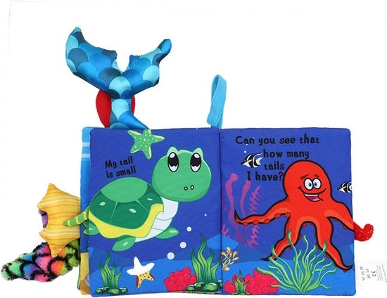 BBSKY Baby Boek/knisperboekje /sinterklaas/ Kerstcadeau/ Baby Born/Educatief Baby Speelgoed /Zacht Baby Boek /Zacht Speelgoed/Speelgoed Voor Baby/ Speelgoed Voor Kinderen/"under Water World" Thema 4 BBSKY Baby Boek/knisperboekje /sinterklaas/ Kerstcadeau/ Baby Born/Educatief Baby Speelgoed /Zacht Baby Boek /Zacht Speelgoed/Speelgoed Voor Baby/ Speelgoed Voor Kinderen/"under Water World" Thema - Afbeelding 2