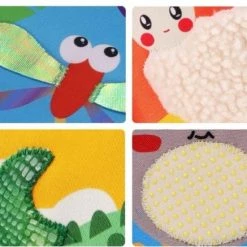 Tumama® Knisperboekje Baby Eerste Jaar “Dieren Vachten“ Voelboekje - Sinterklaas Kerst Cadeau - Educatief Voel Knisper Boek Speelgoed -Goedkope muziekmobielen winkel 550x437