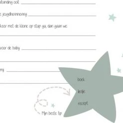 Jacqueline Pieterson Jep-Kids Wit/Groen Babyshowerboek 190828 -Goedkope muziekmobielen winkel 550x437 4