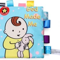BBSKY Baby Speelgoed 0 Jaar/ Baby Boek/ Baby Born/boek Voor Kinderen/Zachte Doek Boeken /Boek Speelgoed /cadeau Voor Baby/ Boek Voor Kinderen/ Boek Voor Kinderen/ God Made Me