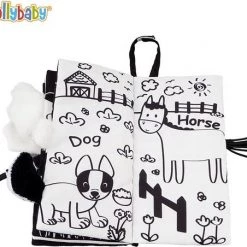 Jollybaby Baby Speelgoed/kinderboekenweek/ Baby Born/boek Voor Kinderen/ Schoencadeautjes Sinterklaas/ Sinterklaas/ Kerstcadeau/Educatief Baby Speelgoed /Zacht Baby Boek /Zacht Speelgoed/Speelgoed Voor Baby/ Zwart En Wit Boek / "farm Tails" Thema -Goedkope muziekmobielen winkel 550x452 1
