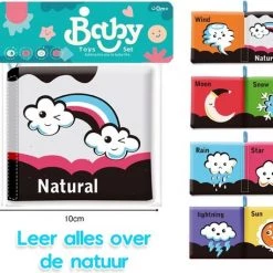 Allerion® Allerion Zachte Boekjes Set Mini – 4 Verschillende – Foam Boekjes – Diverse Thema’s – Ideaal Kraamcadeau -Goedkope muziekmobielen winkel 550x457 2