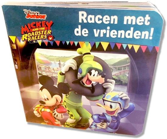 Disney : Mickey And The Roadster Racers Racen Met Vrienden (kartonnen Boekje) 4 Disney : Mickey And The Roadster Racers Racen Met Vrienden (kartonnen Boekje) - Afbeelding 2