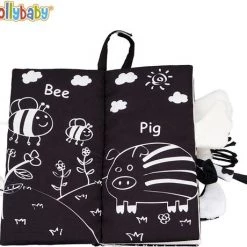 Jollybaby Baby Speelgoed/kinderboekenweek/ Baby Born/boek Voor Kinderen/ Schoencadeautjes Sinterklaas/ Sinterklaas/ Kerstcadeau/Educatief Baby Speelgoed /Zacht Baby Boek /Zacht Speelgoed/Speelgoed Voor Baby/ Zwart En Wit Boek / "farm Tails" Thema -Goedkope muziekmobielen winkel 550x460 2