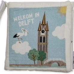 NOOX City Kids Zacht Babyboekje Delft - 100% Katoen - Fairly Made - In Mooie Geschenkverpakking