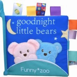Funny Zoo Baby Speelgoed/knisperboekje /Pasen Kinderen/Pasen/ Baby Born/boek Voor Kinderen/Educatief Baby Speelgoed /Zacht Baby Boek /Zacht Speelgoed/Speelgoed Voor Baby/ Speelgoed Voor Kinderen/zwart En Wit Boek/ "goodnight Little Bears" Thema