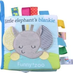 Funny Zoo Baby Speelgoed/knisperboekje /Pasen Kinderen/ Pasen/ Baby Born/boek Voor Kinderen/Educatief Baby Speelgoed /Zacht Baby Boek /Zacht Speelgoed/Speelgoed Voor Baby/ Speelgoed Voor Kinderen/zwart En Wit Boek/ "little Elephant Blankie" Thema