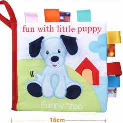 Funny Zoo Baby Speelgoed/knisperboekje /baby Born/Pasen Kinderen/Pasen/ Boek Voor Kinderen/Educatief Baby Speelgoed /Zacht Baby Boek /Zacht Speelgoed/Speelgoed Voor Baby/ Speelgoed Voor Kinderen/zwart En Wit Boek/ "fun With Little Puppy" Thema -Goedkope muziekmobielen winkel 550x482 2