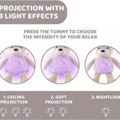 Chicco First Dreams Projector-beer-grijs 16 Chicco First Dreams Projector-beer-grijs -Goedkope muziekmobielen winkel 550x499 1