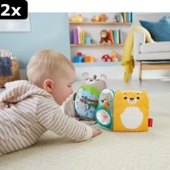 2x Fisher-Price Knuffelbaar Activiteiten Boekje Baby - Baby Speelgoed -Goedkope muziekmobielen winkel 550x503