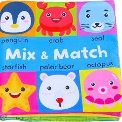 Funny Zoo Baby Speelgoed/knisperboekje /Educatief Baby Speelgoed /baby Born/boek Voor Kinderen/ Baby Boek /Zacht Speelgoed/Speelgoed Voor Baby/ Face Matching Boek/ Mix & Match Ocean Animals