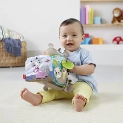 Fisher-Price Knuffelbaar Activiteiten Boekje Baby - Baby Speelgoed -Goedkope muziekmobielen winkel 550x512 3