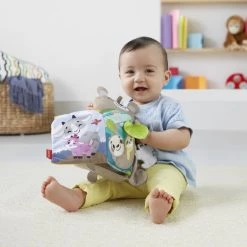 Fisher-Price Knuffelbaar Activiteiten Boekje Baby - Baby Speelgoed -Goedkope muziekmobielen winkel 550x513