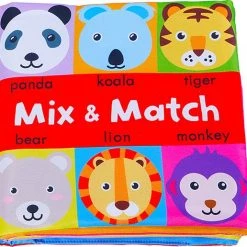 Funny Zoo Baby Speelgoed/knisperboekje /Educatief Baby Speelgoed /baby Born/boek Voor Kinderen/ Baby Boek /Zacht Speelgoed/Speelgoed Voor Baby/ Face Matching Boek/ Mix & Match Jungle Animals