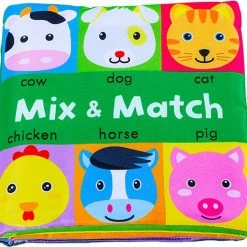 Funny Zoo Baby Speelgoed/knisperboekje /Educatief Baby Speelgoed /baby Born/boek Voor Kinderen/ Baby Boek /Zacht Speelgoed/Speelgoed Voor Baby/ Face Matching Boek/ Mix & Match Animal Farm