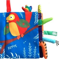 Merkloos MixG | Knisperboekje | Baby | Multicolor - Dieren | Engels/English -Goedkope muziekmobielen winkel 550x523 4