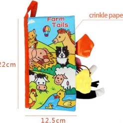 Belepa Baby Boek/knisperboekje /sinterklaas/ Kerstcadeau/ Educatief Baby Speelgoed /baby Born/Zacht Baby Boek /Zacht Speelgoed/Speelgoed Voor Baby/ Speelgoed Voor Kinderen/ "farm Tails" Thema
