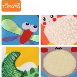 Tumama® Knisperboekje Baby Eerste Jaar “Dieren Vleugels“ Voelboekje - Sinterklaas Kerst Cadeau - Educatief Voel Knisper Boek Speelgoed -Goedkope muziekmobielen winkel 550x528 5