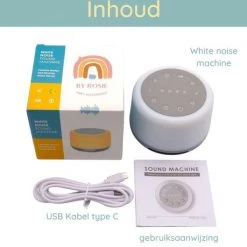 By Rosie White Noise Machine Met Bluetooth - Baby Projector - Slaaptrainer - Witte Ruis Baby - Slaaphulp - Slaap Geluidsmachine - Muziekdoosje - Nachtlamp LED Licht - Timerfunctie 21 By Rosie White Noise Machine Met Bluetooth - Baby Projector - Slaaptrainer - Witte Ruis Baby - Slaaphulp - Slaap Geluidsmachine - Muziekdoosje - Nachtlamp LED Licht - Timerfunctie -Goedkope muziekmobielen winkel 550x529 1