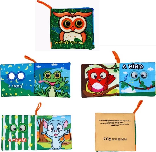 LalaRose Baby Speelgoed/knisperboekje /baby Born/boek Voor Kinderen/Educatief Baby Speelgoed /Zacht Baby Boek /Zacht Speelgoed/Speelgoed Voor Baby/ Educatief Boek/ Who Is Moving 4 LalaRose Baby Speelgoed/knisperboekje /baby Born/boek Voor Kinderen/Educatief Baby Speelgoed /Zacht Baby Boek /Zacht Speelgoed/Speelgoed Voor Baby/ Educatief Boek/ Who Is Moving - Afbeelding 2