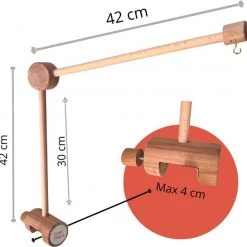 Dearmaya.com - Houten Mobielhouder - Babykamer - Muziekmobiel - 100% Hout - Boxmobiel Standaard - Boxmobiel Houder 9 Dearmaya.com - Houten Mobielhouder - Babykamer - Muziekmobiel - 100% Hout - Boxmobiel Standaard - Boxmobiel Houder -Goedkope muziekmobielen winkel 550x545