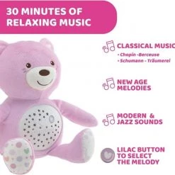 Chicco First Dreams Knuffel Beer Projector - Roze -Goedkope muziekmobielen winkel 550x545 8