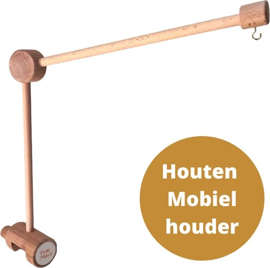 Dearmaya.com - Houten Mobielhouder - Babykamer - Muziekmobiel - 100% Hout - Boxmobiel Standaard - Boxmobiel Houder 3 Dearmaya.com - Houten Mobielhouder - Babykamer - Muziekmobiel - 100% Hout - Boxmobiel Standaard - Boxmobiel Houder